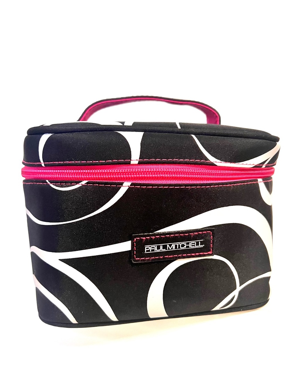 Paul Mitchell Black/Pink/White Cosmetic/Hair Products Case-8"x6"-Lightweight